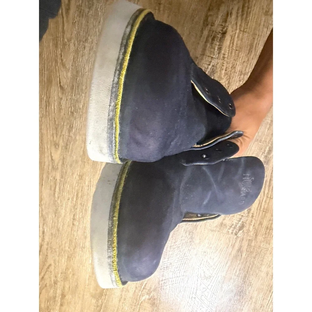 Samuel Hubbard Hubbard Free Navy Blue Nubuck Leather Walking Shoes Mens 10W